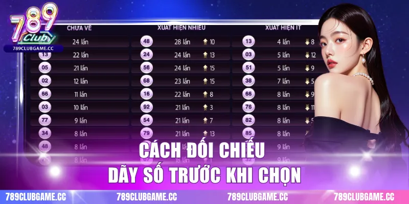 Cách đối chiếu dãy số trước khi chọn